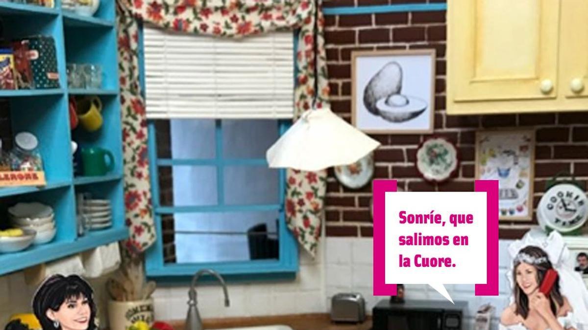 Trocito de la maqueta en miniatura de 'Friends' creada por Maquetana