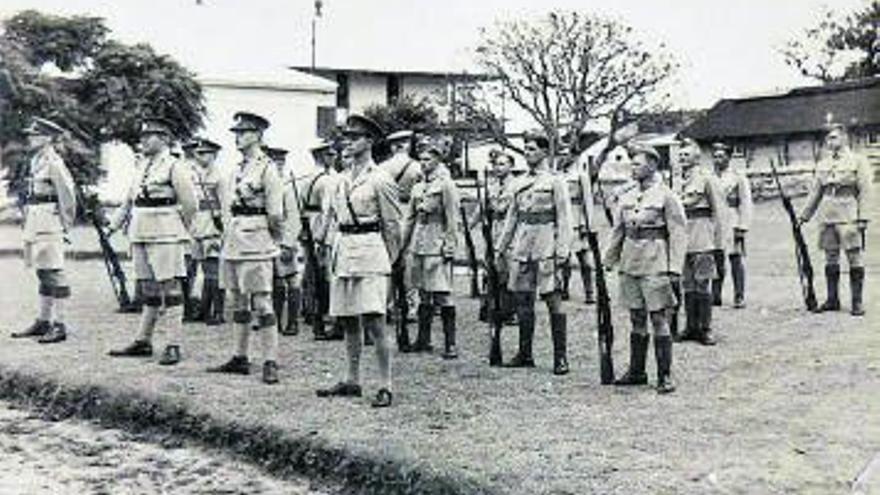 Guarnición de las Bermudas en la Segunda Guerra Mundial. 