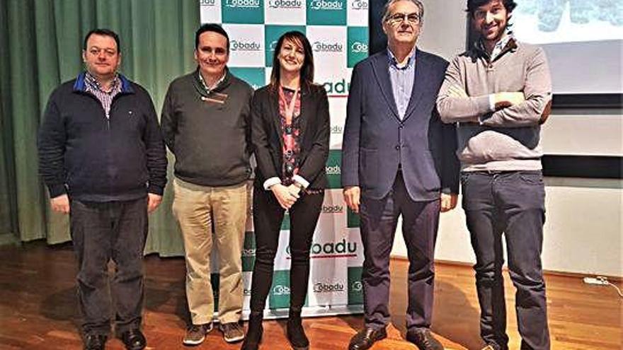 Los ponentes, durante la clausura de la jornada formativa.