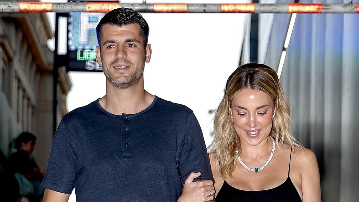 Álvaro Morata y Alice Campello disfrutaron de una cena romántica