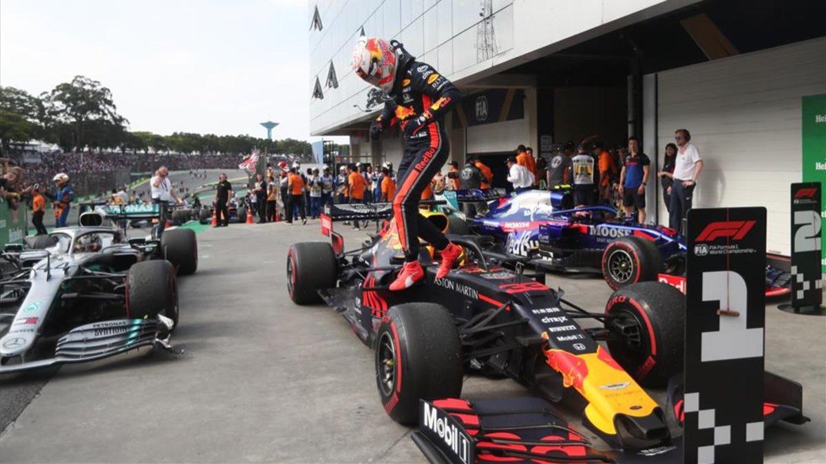 Max Verstappen le dio a Honda la tercera victoria del año en Interlagos