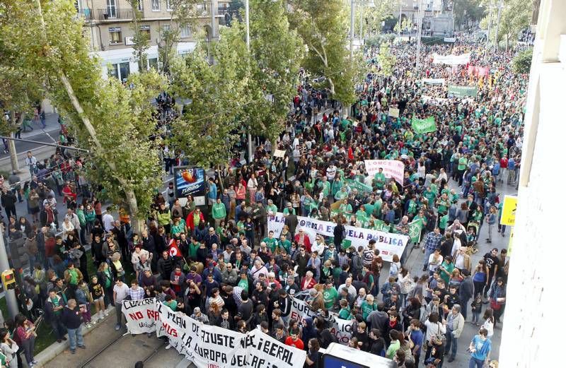 Fotogalería: Huelga educativa en Zaragoza