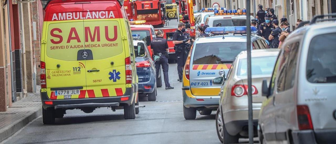 Una ambulancia del SAMU