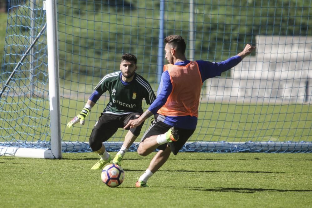 Entrenamiento del Real Oviedo.