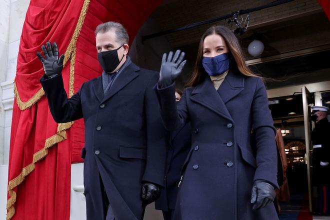 Hunter y Ashley, los hijos del Presidente de los Estados Unidos Joe Biden