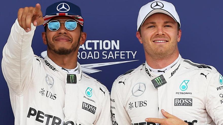 Hamilton y Rosberg, en una imagen de archivo