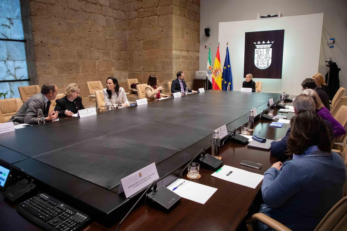 Reunión del Consejo de Gobierno, este martes, en Mérida.