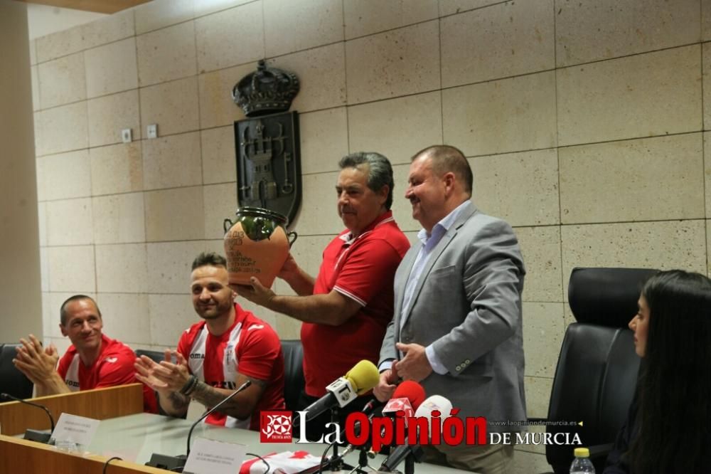 Recepción institucional al Club Olímpico de Totana por el ascenso