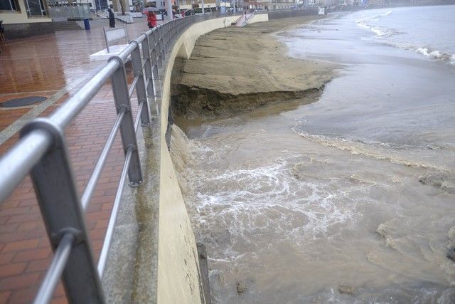 Domingo de lluvias en Gran Canaria por el paso de la tormenta 'Hermine'