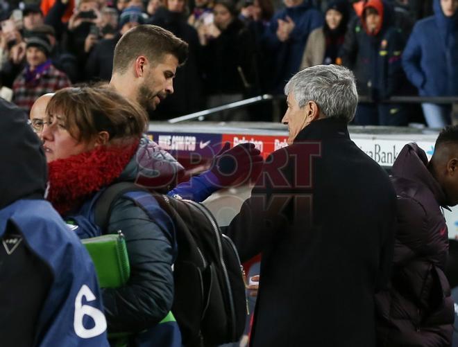 Las imágenes del estreno de Quique Setién en el banquillo del Camp Nou para el partido entre el FC Barcelona y el Granada de LaLiga Santander.