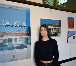 La rusa Alena Truleva ofrece su visión de Galicia con una exposición en el Auditorio