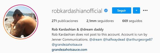 Instagram Rob Kardashian