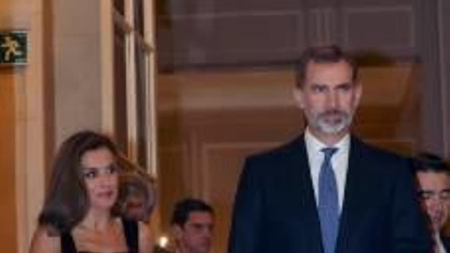 Los Reyes en el hotel Ritz de Madrid la noche del miércoles.