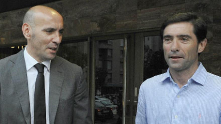 Marcelino aquí y Monchi en Roma