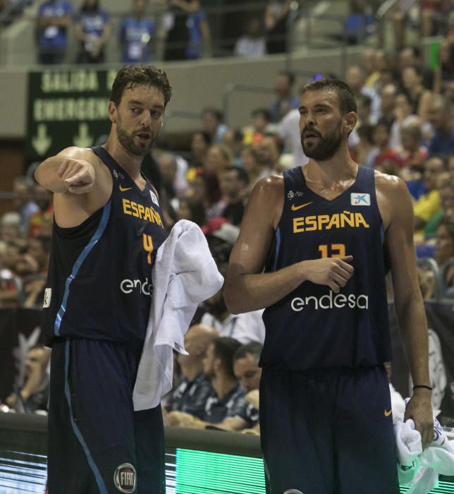 08/08/2017 deportes  partido entre la selección española  de Baloncesto contra Tunez