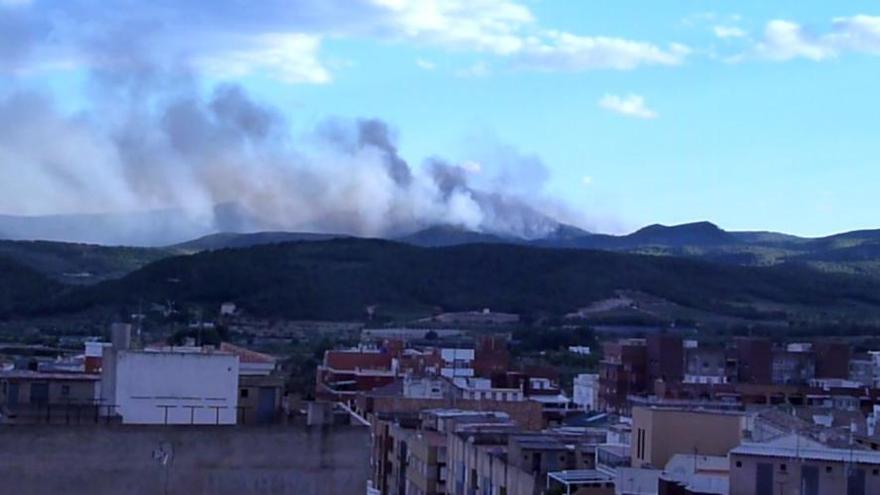 Incendio forestal en la Sierra Calderona