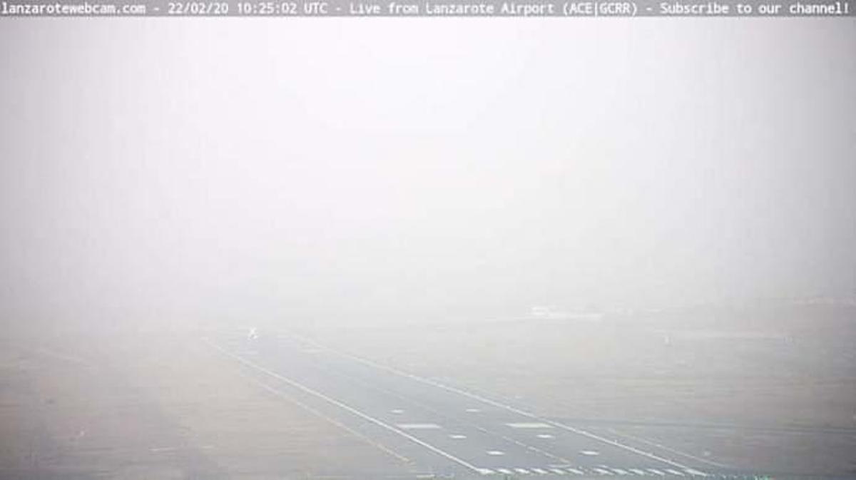 La calima tapona el cielo de Canarias