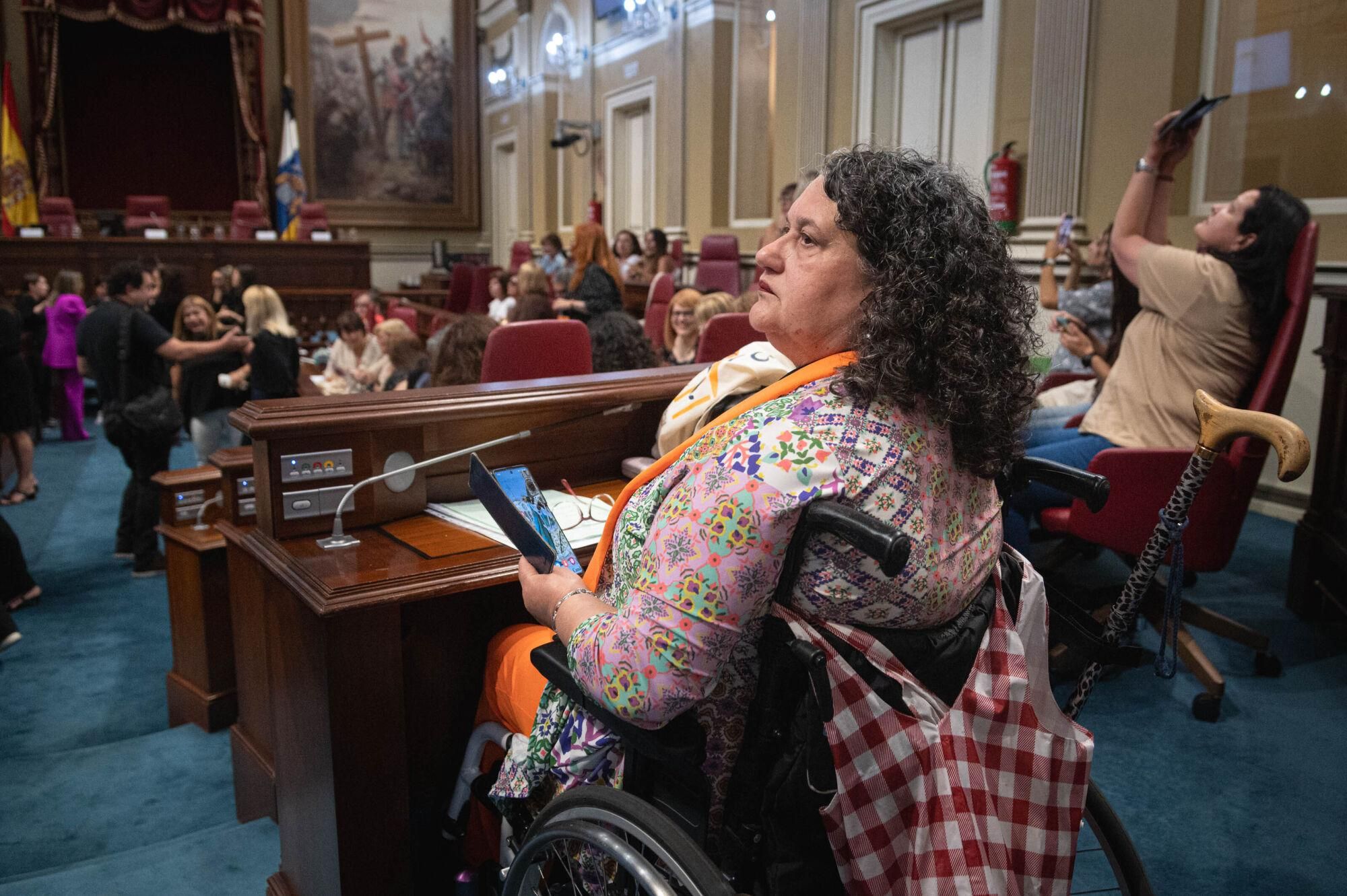 Mujeres con discapacidad en el Parlamento de Canarias