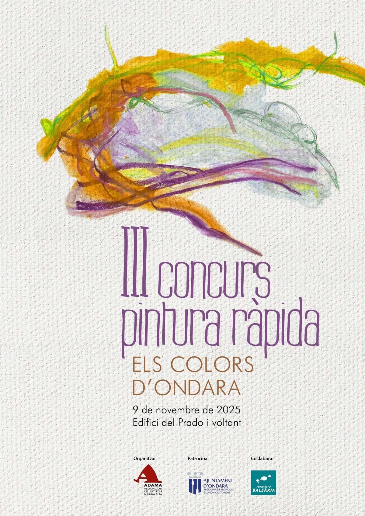 Cartel del concurso de Pintura Rápida