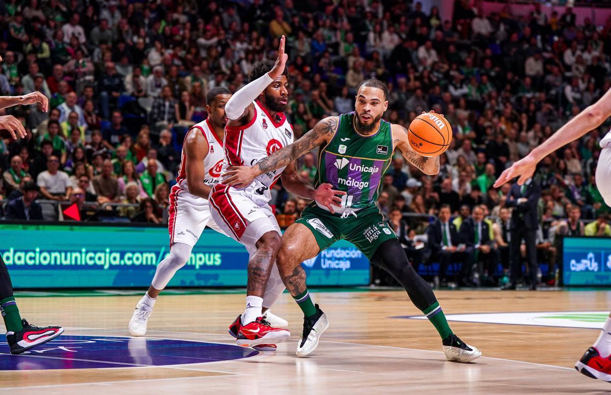 Justin Cobbs fue decisivo en el tercer cuarto para la victoria del Unicaja.