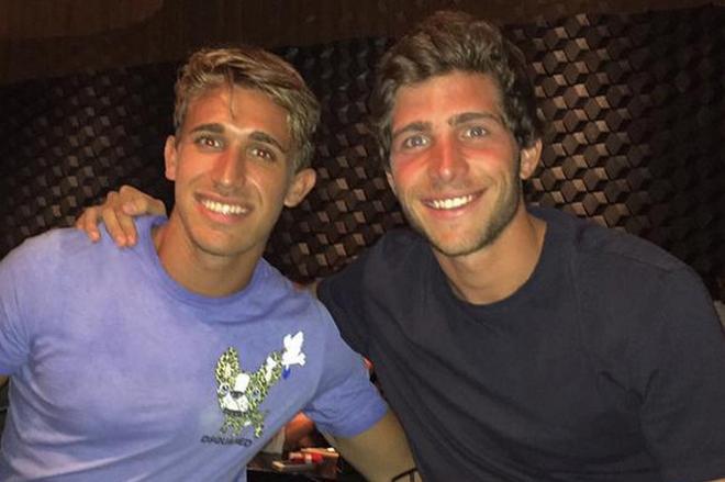 Sergi Roberto y Muniesa disfrutan de sus vacaciones (11 de junio)