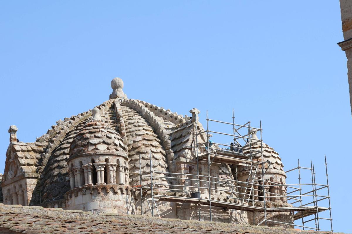 Obras en el cimborrio de la Catedral