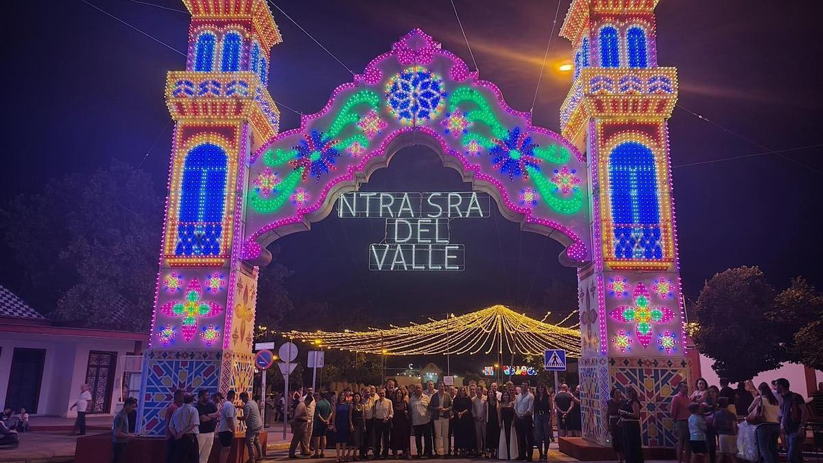 Portada de la Feria del Valle de Lucena el año pasado en la jornada inaugural.