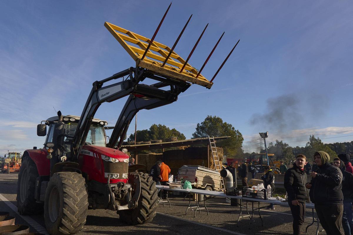 Protesta dels pagesos contra l'acord del Mercosur el passat mes de gener.