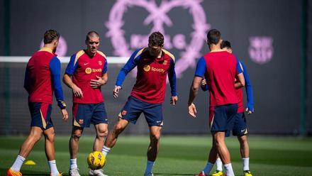 Los azulgranas preparan el clásico ante el Real Madrid