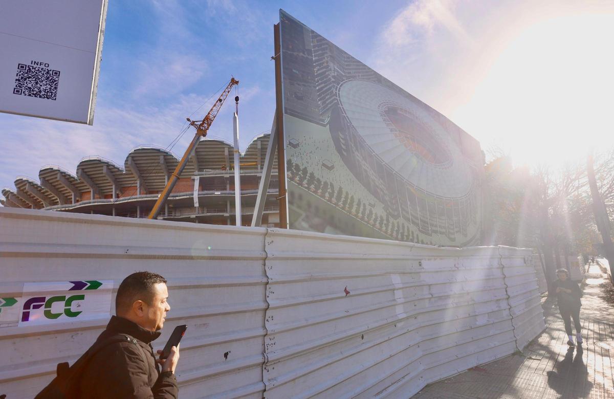 Avances en las obras del Nou Mestalla