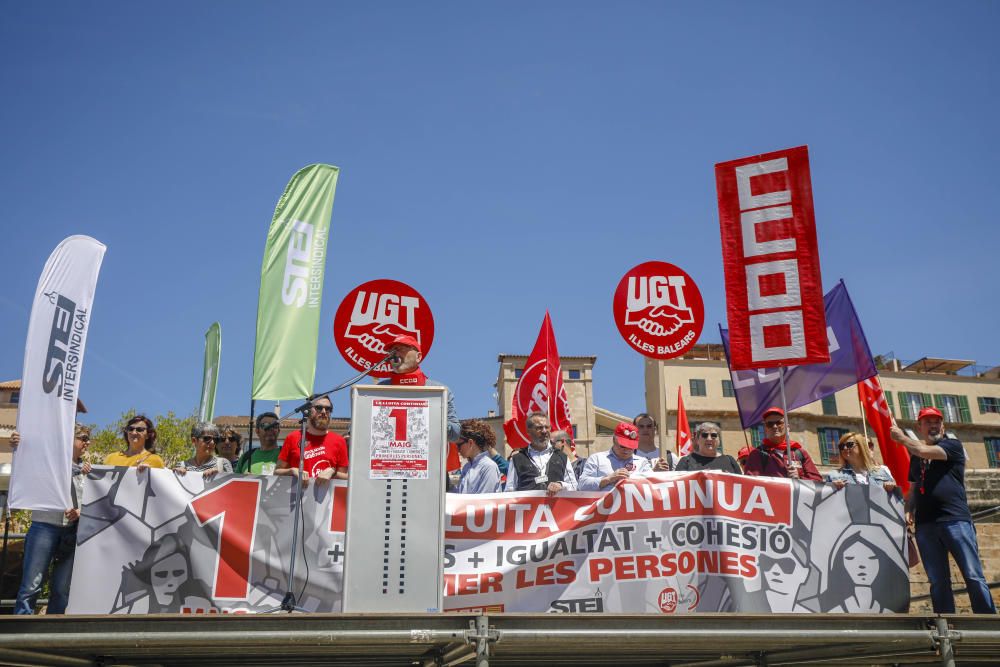 Unas 2.000 personas reivindican en Palma la recuperación de derechos de los trabajadores