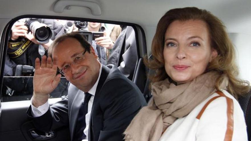 Valérie Trierweiler y François Hollande.