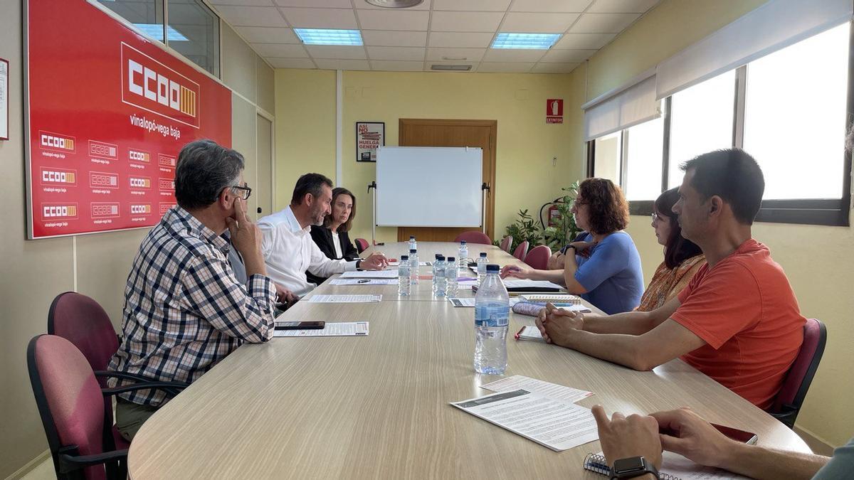 El encuentro de González con Comisiones Obreras