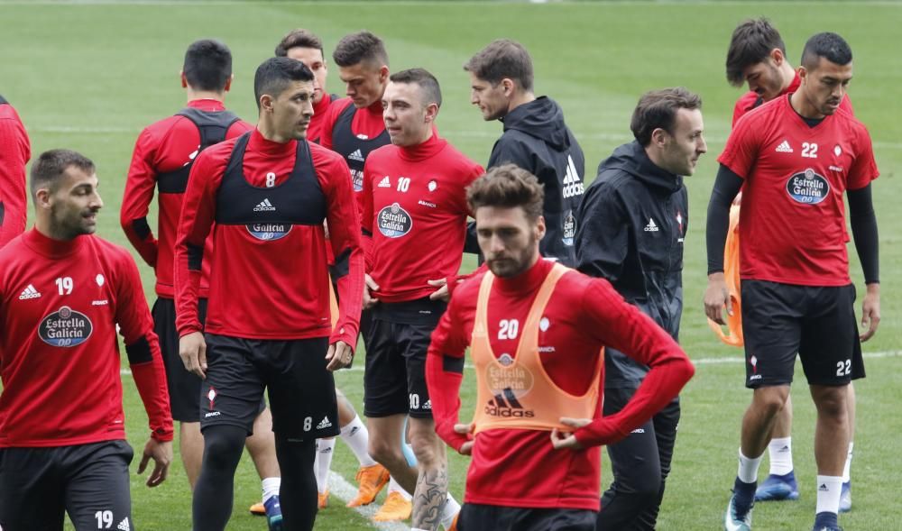 Último entrenamiento del Celta antes de vsitar el Bernabéu // Alba Villar