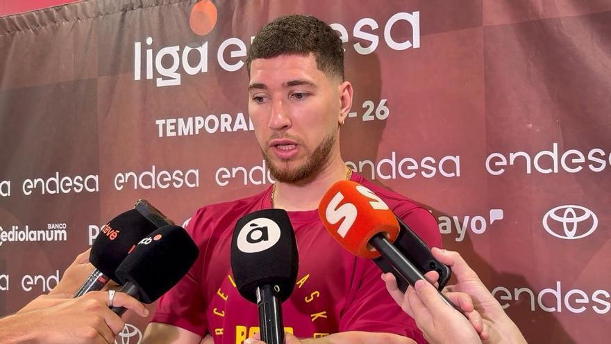 Joel Parra: “El mensaje que le trasladamos a la afición es que ya tenemos las maletas hechas para jugar el quinto partido en Valencia”
