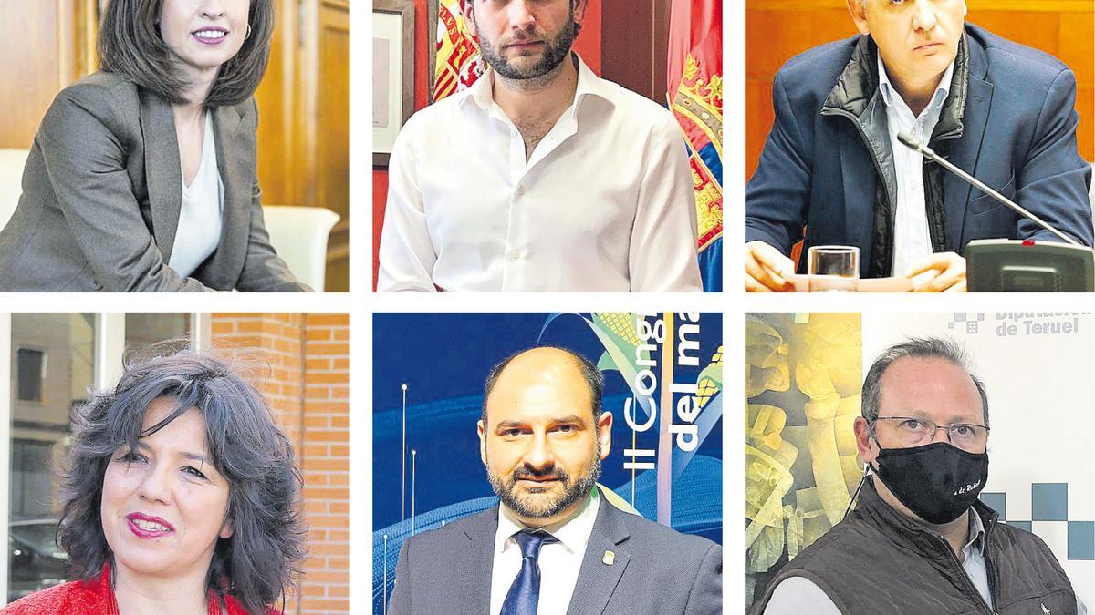 Los alcaldes que aspiran a repetir 8 Ladrero y Gracia (PSOE), Claver y Torres (PP), Moreno (TEx) y Arquímedes (PAR).