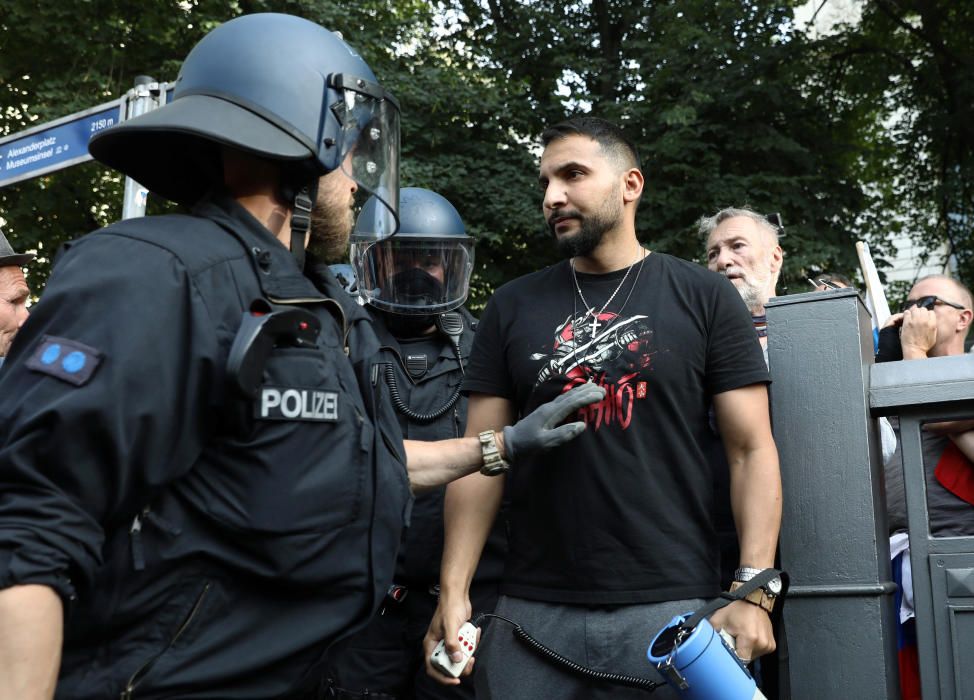 Protesta en Berlín por las medidas anticovid