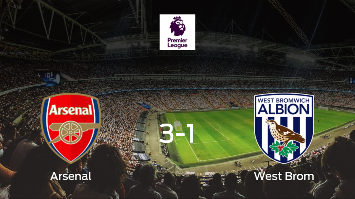 El Arsenal gana en casa al West Bromwich Albion por 3-1