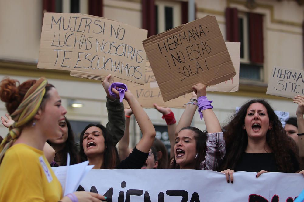 Manifestación en Málaga contra la sentencia de la Manada