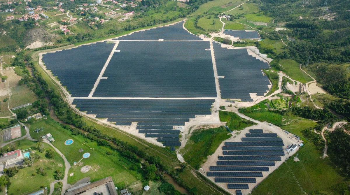 Una de las instalaciones fotovoltaicas de Ecoener.