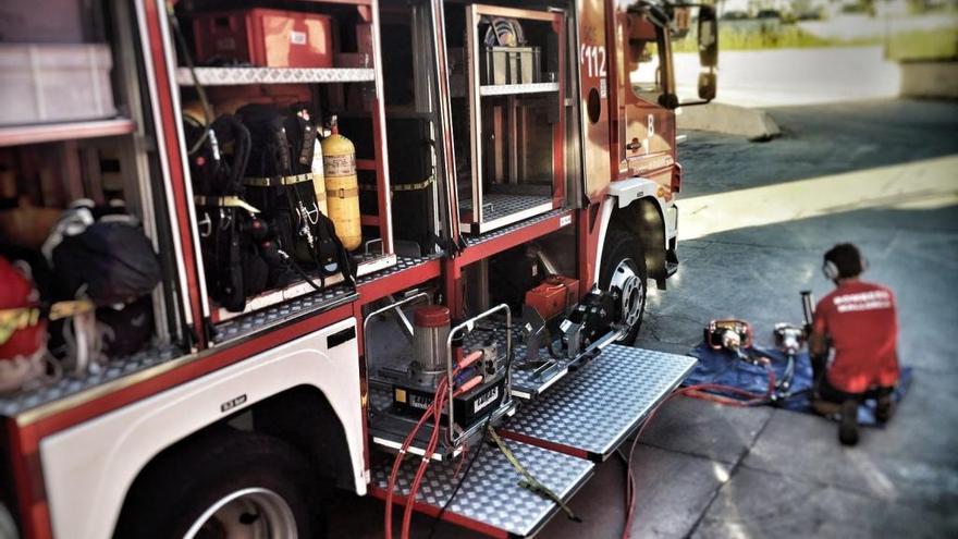 Einsatzfahrzeug der Feuerwehr Mallorca.