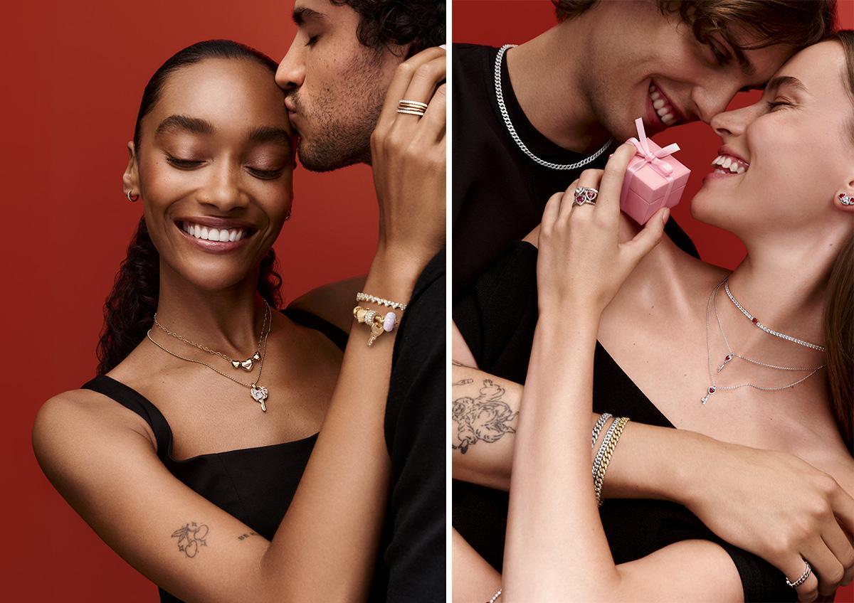 Símbolos clásicos como llaves y corazones protagonizan la colección de San Valentín 2026 de Pandora
