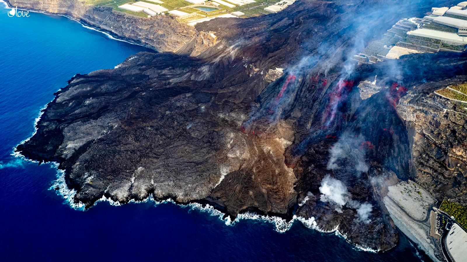 Nueva fajana en la costa oeste de La Palma