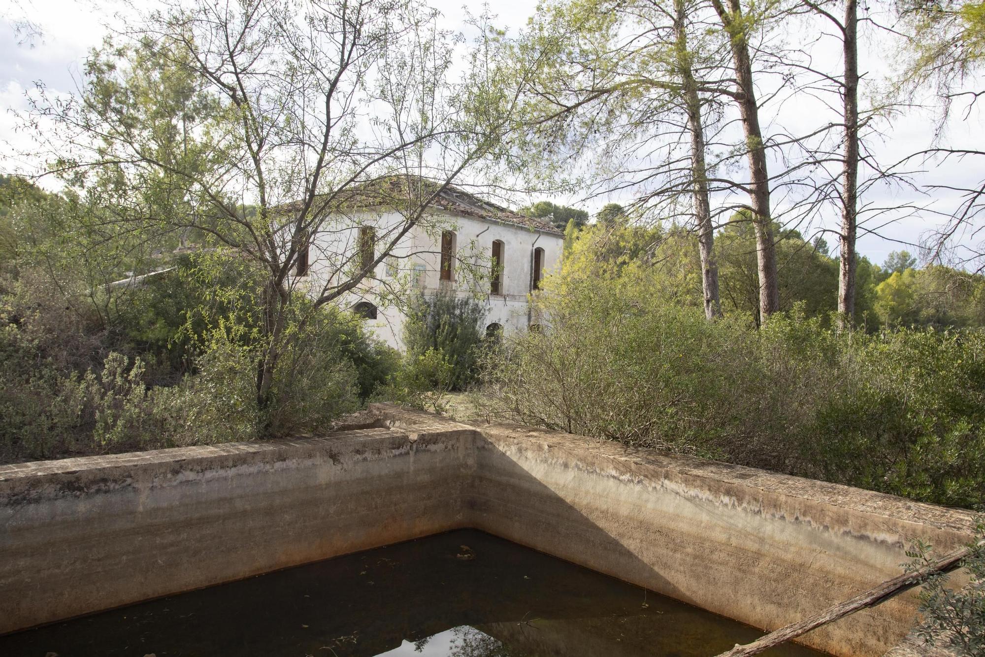 Este es el estado de deterioro que sufre la "Casa de los Quadrado" en Xàtiva