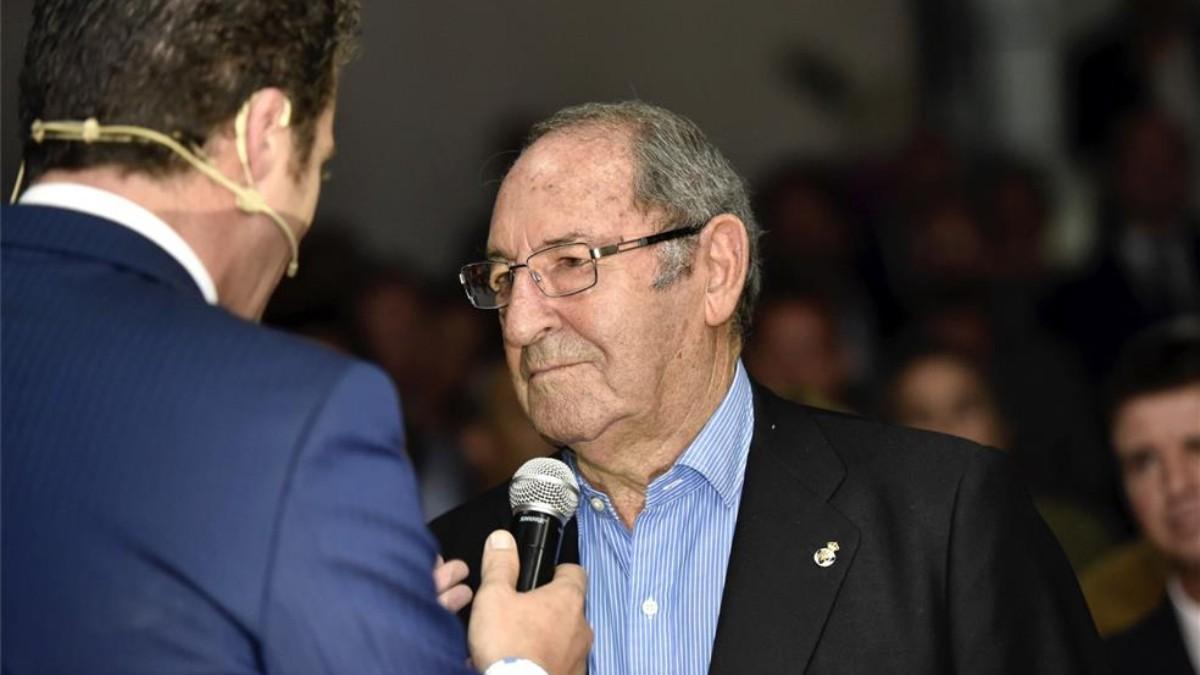 Paco Gento, exfutbolista y presidente de honor del Real Madrid.