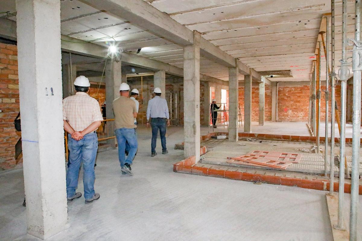 Interior del edificio, hace un año