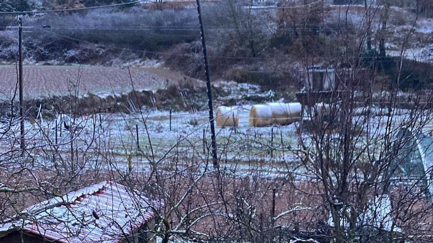 Primera enfarinada de l'hivern a l'Estany, al Moianès