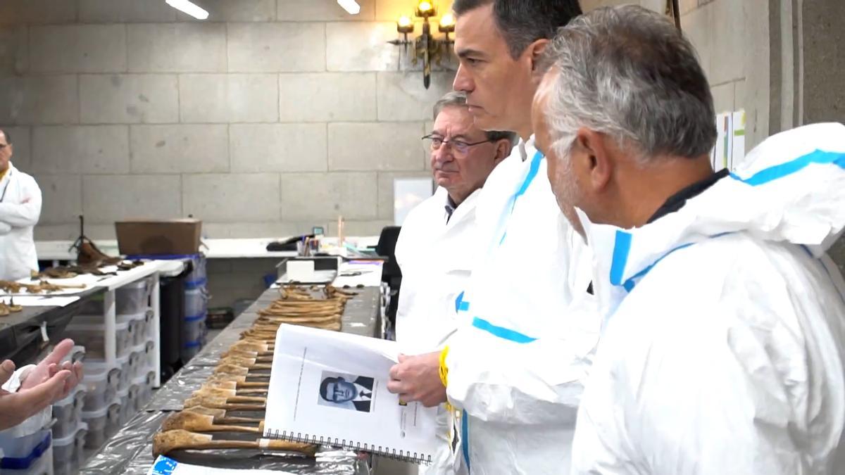 Pedro Sánchez visita el Valle de Cuelgamuros