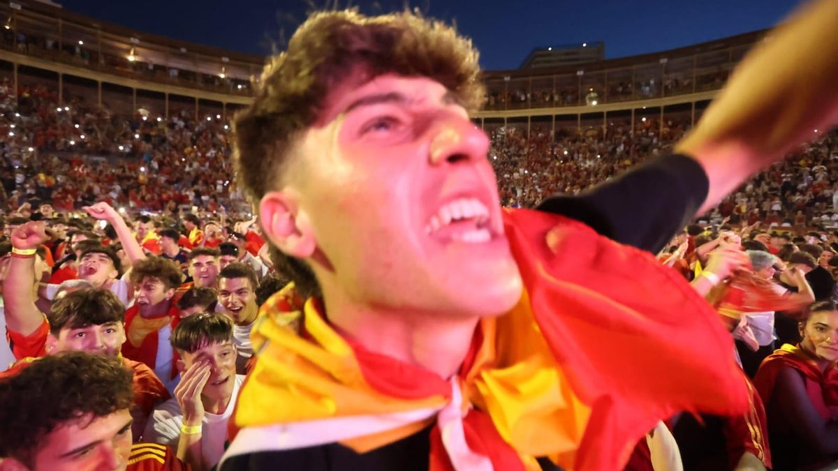 Así se ha celebrado el primer gol del partido de España-Inglaterra en Alicante