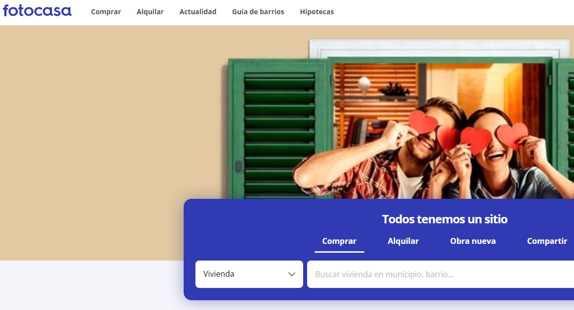 Imagen de la web de Fotocasa, del grupo Adevinta.